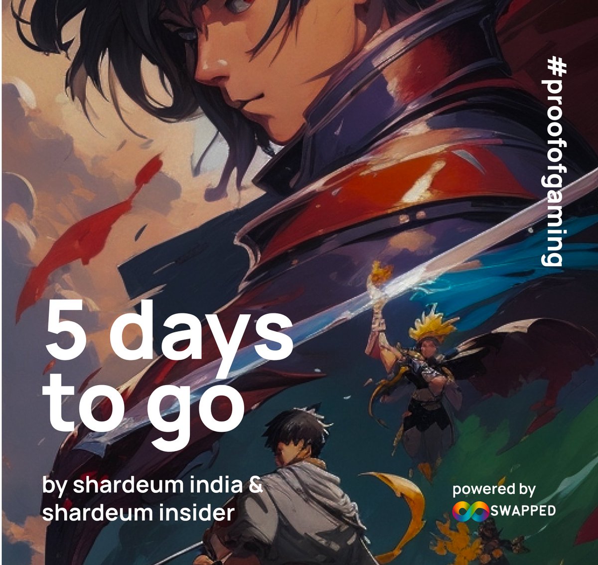 ShardeumIND's tweet photo. 🎮 Calling all gamers! Join the epic #ProofofGaming tournament for @shardeum community!
⚡ Powered by @swappedfinance and curated by @ShardeumIND & @ShardeumInsider
💸👕 Winning Team gets 50 USDT and @shardeummerch rewards!
Don't miss out! 😎 https://t.co/RXqUW9jdCA