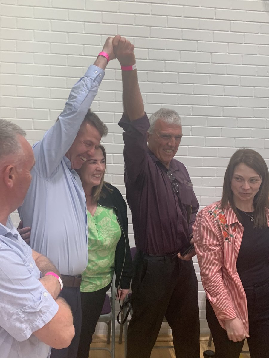 Fermanagh and omagh, Erne West, count 1:

Elaine Brough SF and Declan McArdle SF, both elected on count 1, no one eliminated, the next count is the surplus of Elaine Brough.

<a href="/BelTel/">Belfast Telegraph</a>  #LE23