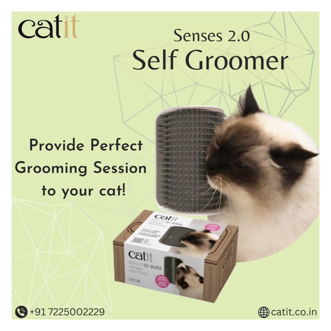 Catit Self Groomer is the perfect corner for your kitty's grooming session ☑️❤️🐱
.
.
.
.
.
.
.
#maplepets #catitindia #cats #pets #animals #petproducts #catfood #dogs #catparents #adoptapet #CatsOfTwitter #Grooming #AnimalRights #furries  #cutecats #memesdaily