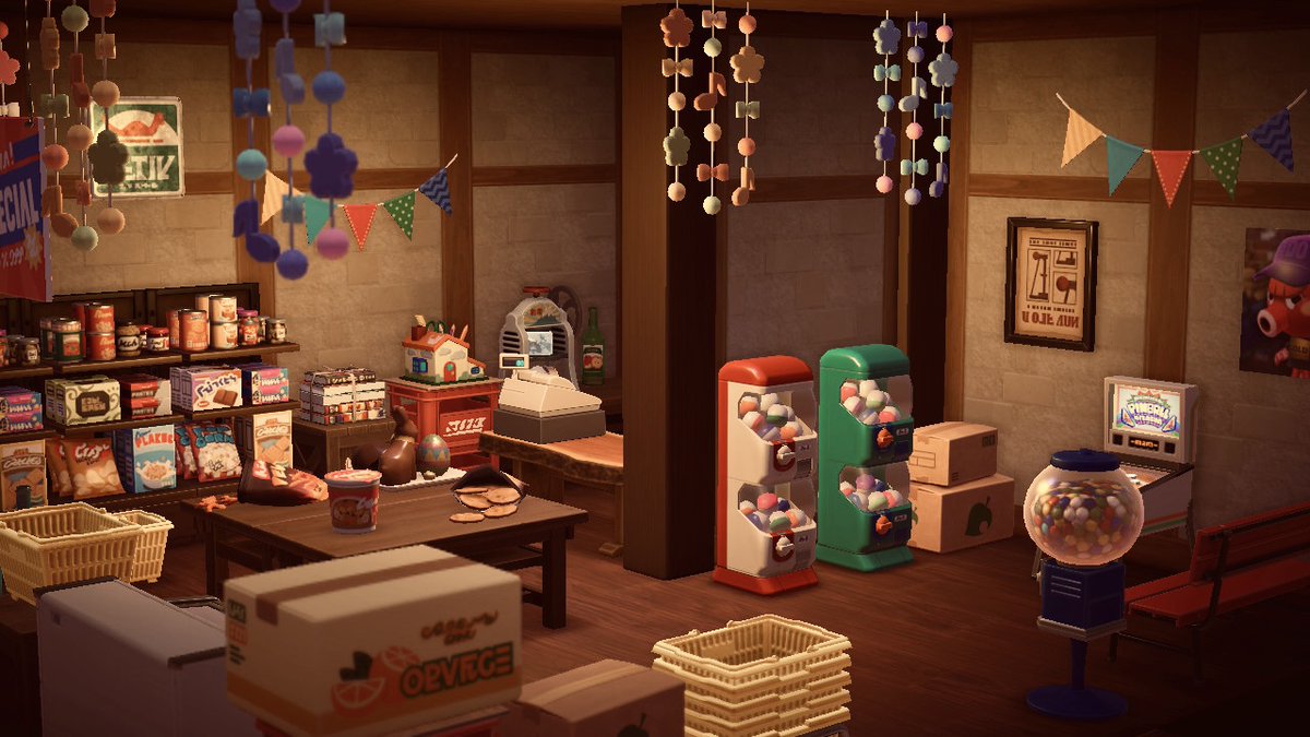 haruko_mori_'s tweet photo. ダイクさんの駄菓子屋さん🐻
#どうぶつの森 #AnimalCrossing #あつ森写真部 #ハッピーホームパラダイス https://t.co/a5oLfeA6Av