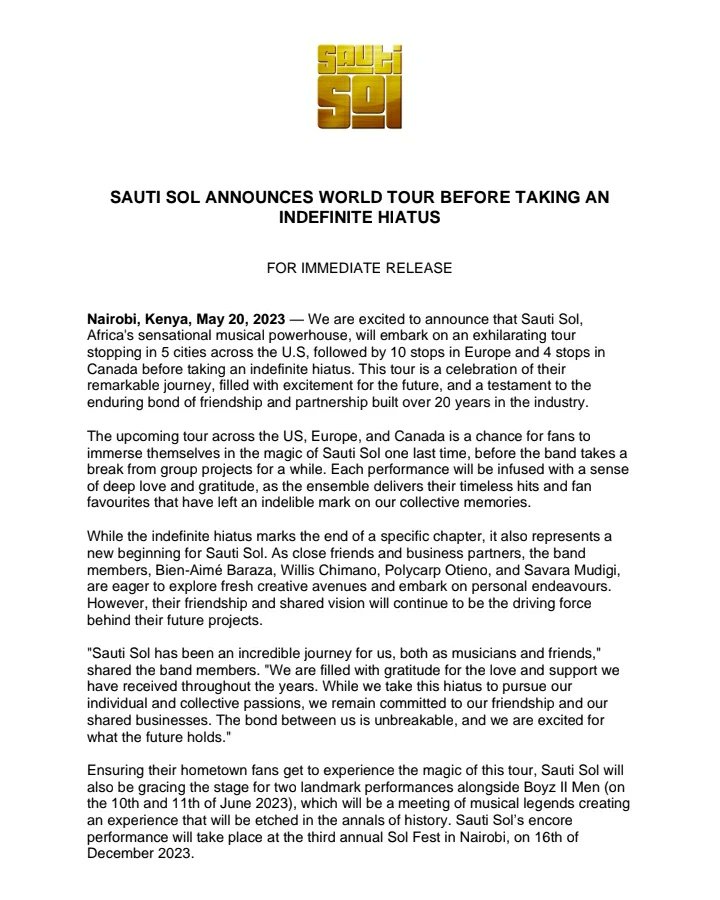 SAUTI SOL tweet media