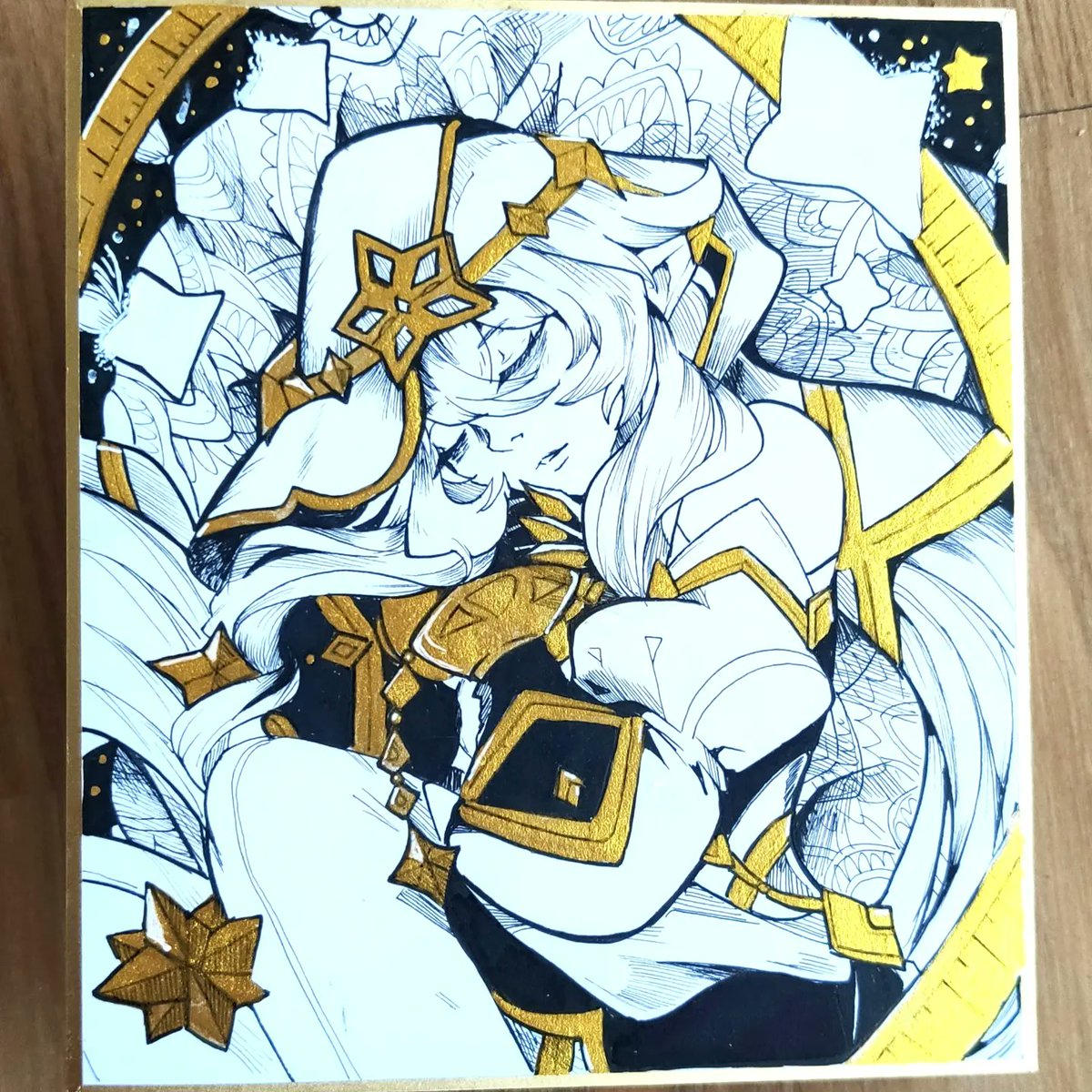 「Share your golden art   Ever my tradicio」|🌟yami11arts🌙 # AA14 Salón manga Alicanteのイラスト