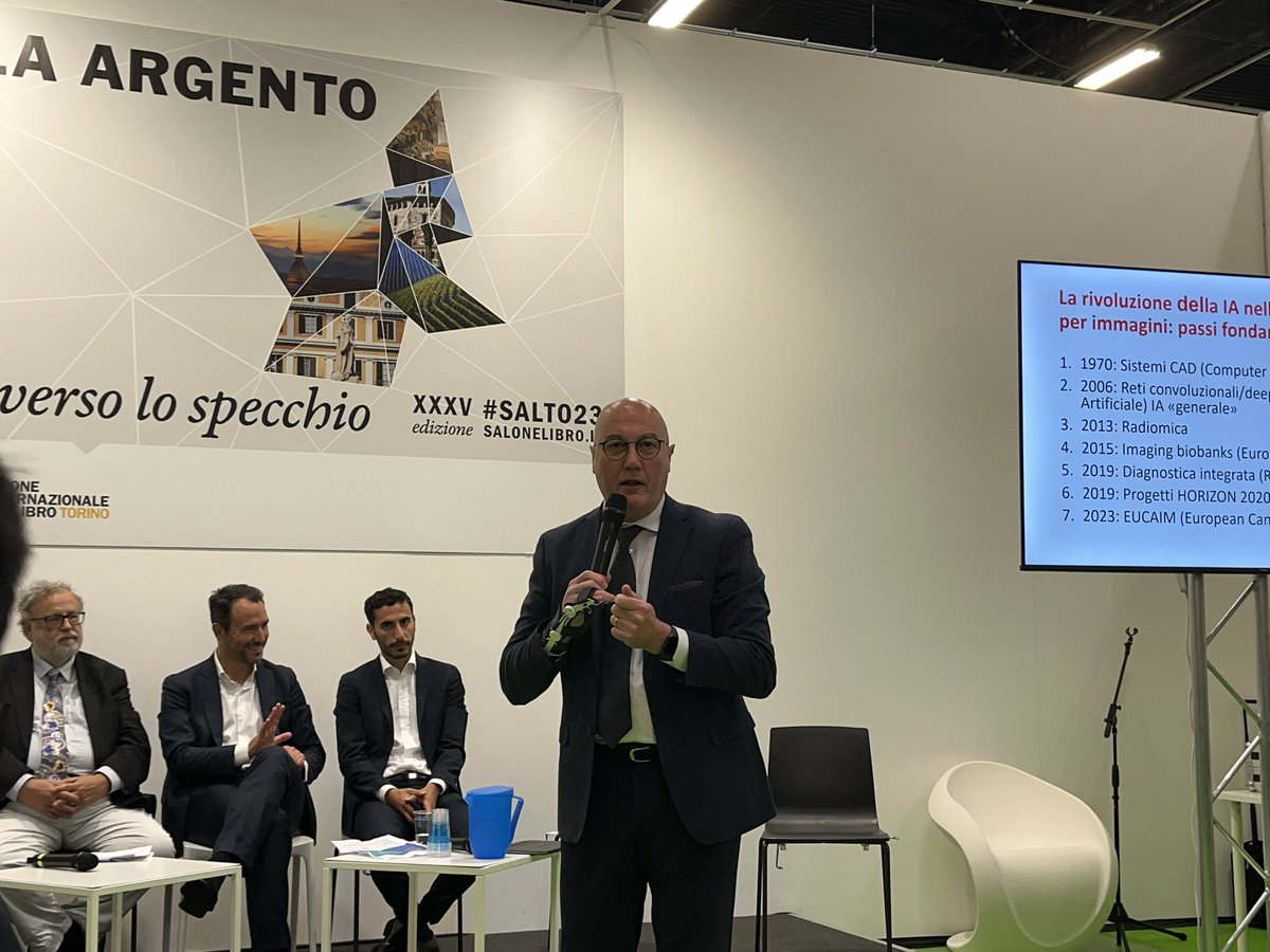Il presidente della Scuola di Medicina dell’Università di #Pisa illustra la rivoluzione dell’intelligenza artificiale in atto nella diagnostica per immagini #SalTo23
