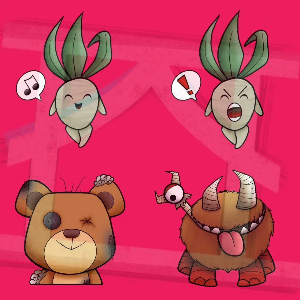 PatryShooky's tweet photo. "¡Abigail! ¡Regresa! No he terminado de jugar contigo."

4 diseñitos del Don't Starve Together 💚

En este caso disponemos de:

- Llavero: 7€ 
- Totebag (impresa): 12€
- Pegatina: 1€

El llavero de la mandrágora tiene las dos caras distintas, > https://t.co/7RQAR7gvaw