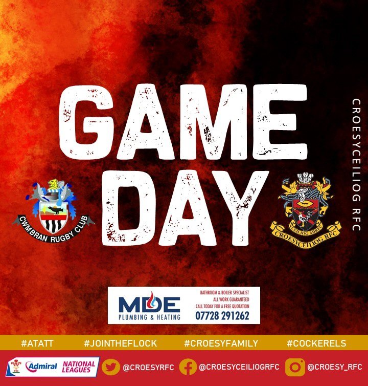CroesyRFC's tweet photo. It's derby day!

🆚 @cwmbranrfc
🏆 @WelshRugbyUnion league - 2 East
📆 Saturday 20th May 2023
🏟 The Kings Head Ground
📍 NP44 1NY
⏰ 2:30pm Kick-off

#ATATT #rugby #cockerels #jointheflock #welshclubrugby #loverugby #rugbyfamily #croesyfamily #derbyday #localrivalry https://t.co/19tS7N39yi