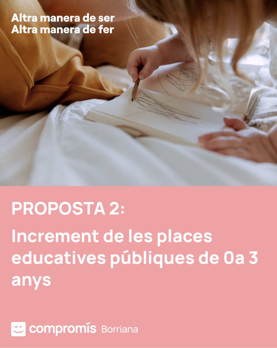 CBorriana's tweet photo. 🟠 Propostes TOP del nostre programa: EDUCACIÓ I CULTURA

👉Teniu l’enllaç al programa complet en el nostre perfil 👤

#altramaneradeser
#altramaneradefer https://t.co/onbxTI8Iug