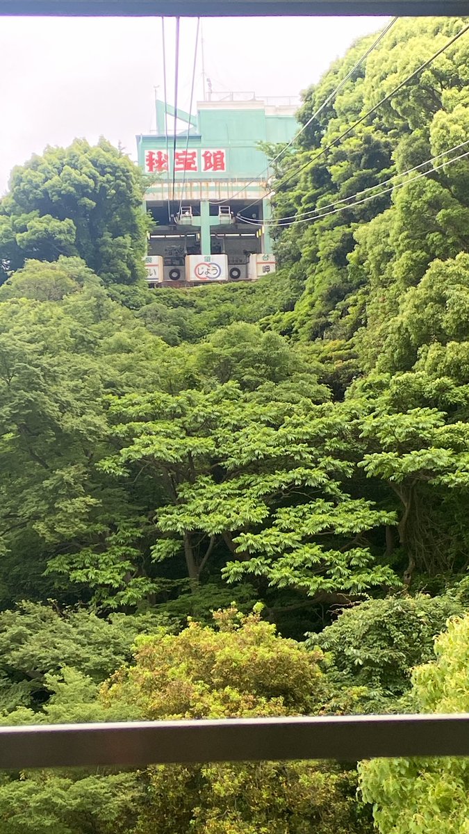 yoshimi1028's tweet photo. ロープウェイ🚡に乗り、観光名所の熱海城へ。ロープウェイ、10分に1回しか動いてないようで、週末だからか、少しの待ち時間あり。ロープウェイの終着から、熱海城には登山すること約5分。きれいな景色に癒される♡ https://t.co/cr1pfGAKsb
