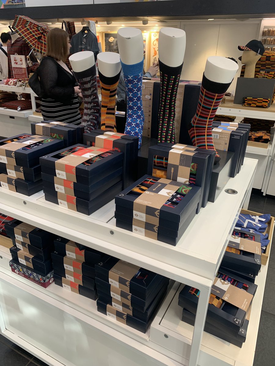 JonathanSeal3's tweet photo. Had a great time at @ltmuseum lates last night! I also managed to find the tube moquette-inspired socks admired by @ColinMurray https://t.co/6LUuz6zfQp