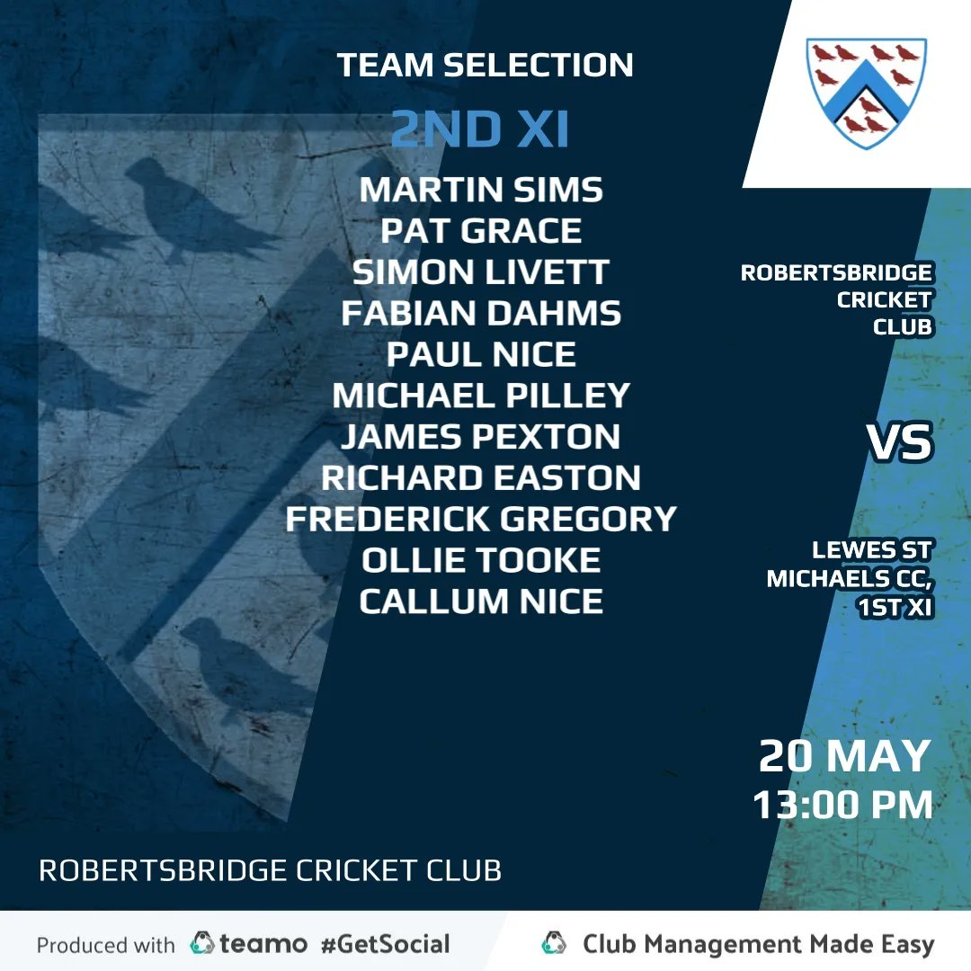 rbridgecc's tweet photo. #GAMEDAY

4 Sides out this Saturday - all teams will be looking to bounce back after defeat

1s away to @stpeterscc 
2s host @lewesstmichaels_cc 
3s away to @mayfield_cc
4s @herstmonceuxcc 

Go Well 🟦⬜ https://t.co/mbxFfgylEQ
