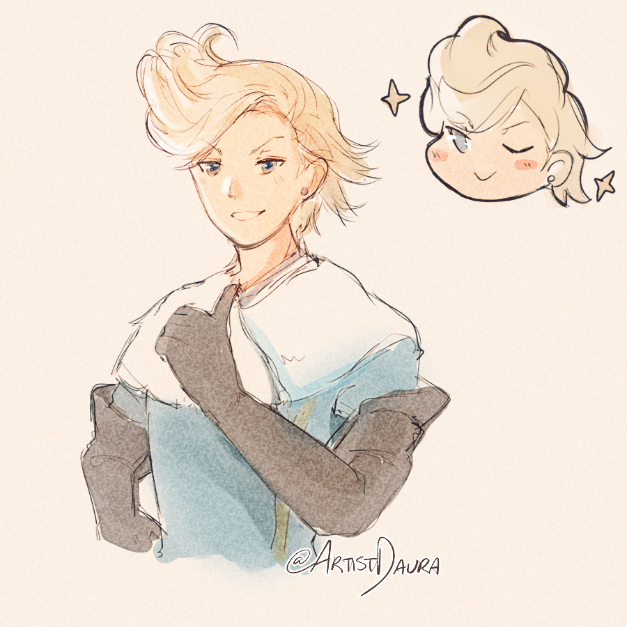 ArtistDaura's tweet photo. Listened to my favourite casanova's theme again~ 
Couldn't resist the urge to draw him again after a long while!

#BDFF #BravelyDefault #ブレイブリーデフォルト https://t.co/xe868RAeJJ