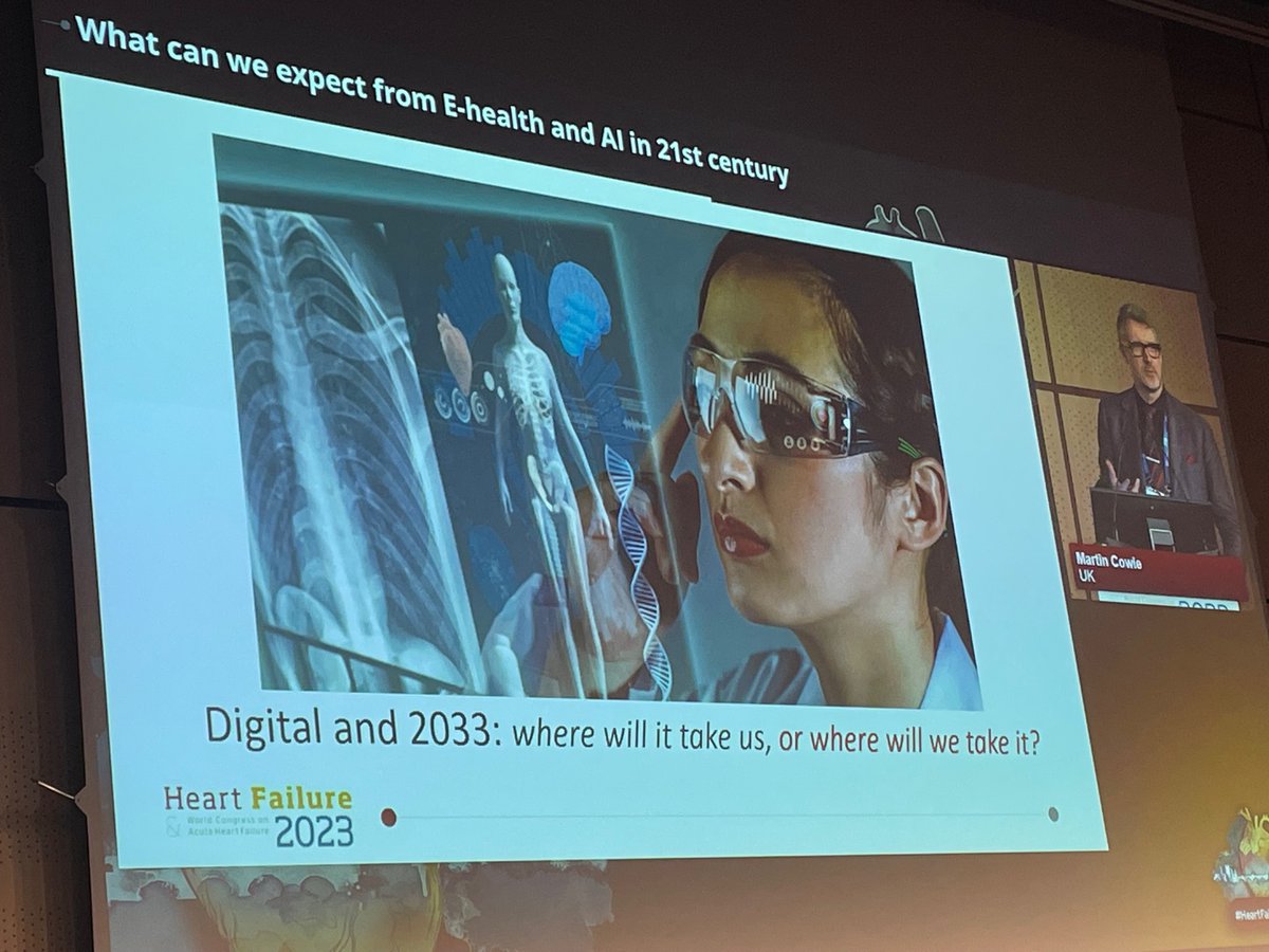 Christine Gouillard (@christine_us2) on Twitter photo #HeartFailure2023 #us2_ai
"What do E-health and AI have to offer for heart failure care" - fantastic overview of what we should be looking at now
<a href="/EkateriniL/">Ekaterini Lambrinou💙</a> <a href="/IzaUchmanowicz/">Izabella Uchmanowicz, RN, PhD,MBA,FESC, FHFA</a> <a href="/ProfMartinCowie/">Martin Cowie</a> <a href="/drcplymen/">Carla Plymen</a> #HeartFailure2023 #us2_ai
"What do E-health and AI have to offer for heart failure care" - fantastic overview of what we should be looking at now
<a href="/EkateriniL/">Ekaterini Lambrinou💙</a> <a href="/IzaUchmanowicz/">Izabella Uchmanowicz, RN, PhD,MBA,FESC, FHFA</a> <a href="/ProfMartinCowie/">Martin Cowie</a> <a href="/drcplymen/">Carla Plymen</a>
