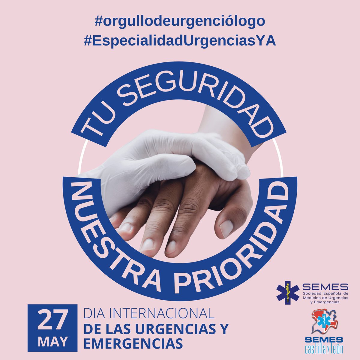 IbnRosa's tweet photo. El próximo #27Mayo se celebra el #EmergencyMedicineDay 
@jose_minones @sanidadgob lo pueden celebrar con nosotros.
Esperamos buenas noticias sobre la #EspecialidadUrgenciasYA @SEMES_ #OrgulloDeUrgenciologo 
✅Tu seguridad, nuestra prioridad https://t.co/spr6gfCCyw