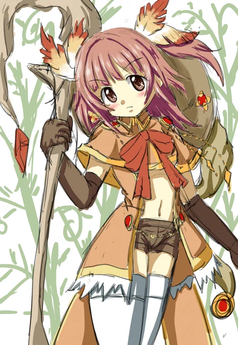 #なめこイラスト #マギレコ #秋野かえで