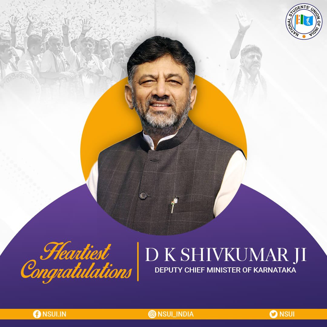 RahulNextPM2029's tweet photo. Heartfelt congratulations to Shri Siddaramaiah ji   on becoming the Chief Minister of Karnataka and Shri DK Shivakumar ji on becoming the Deputy Chief Minister! 

May your leadership bring progress &amp; prosperity to the state of Karnataka. https://t.co/xQW4fCD3m1