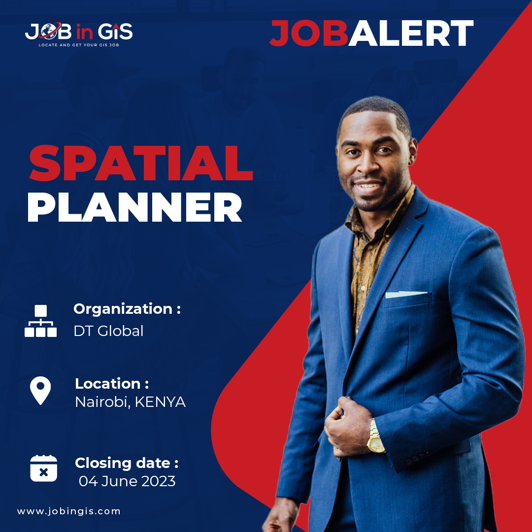 #jobingis : DT Global is hiring a Spatial Planner
📍Location : #Nairobi #Kenya 

Apply here 👉 : jobingis.com/jobs/spatial-p…

#Job #jobseekers #jobsearch #cartography #Geography #mapping #GIS #geospatial #remotesensing #gisjobs #gischat