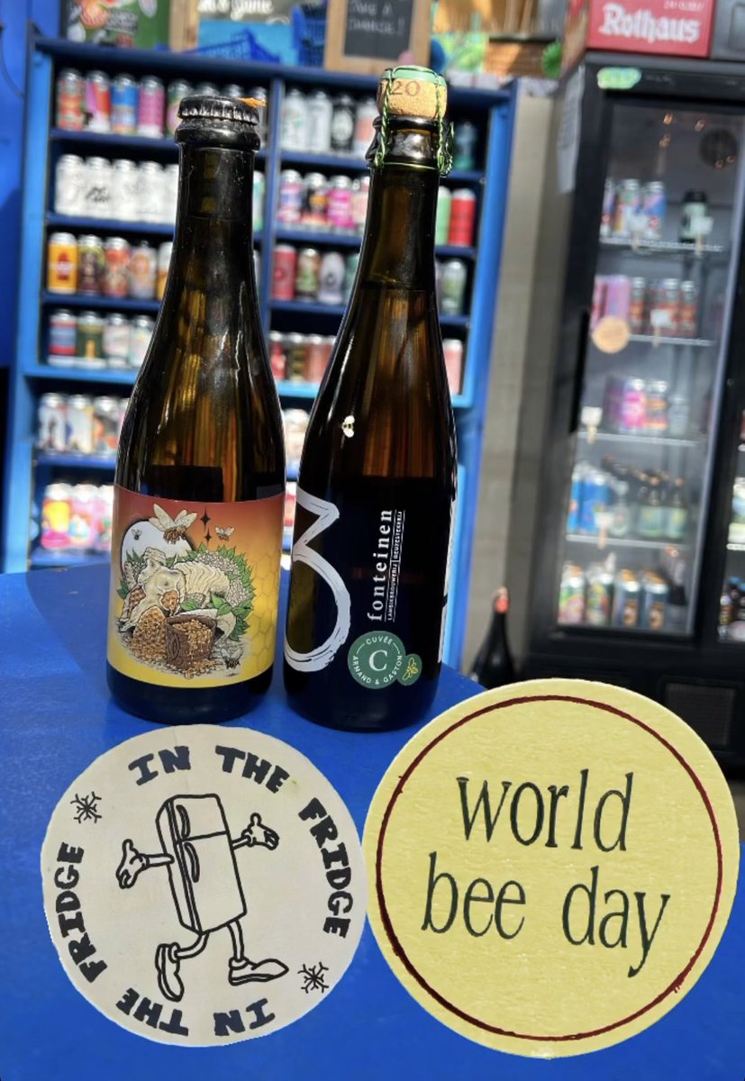 Utobeer's tweet image. In the fridge to celebrate World Bee Day!