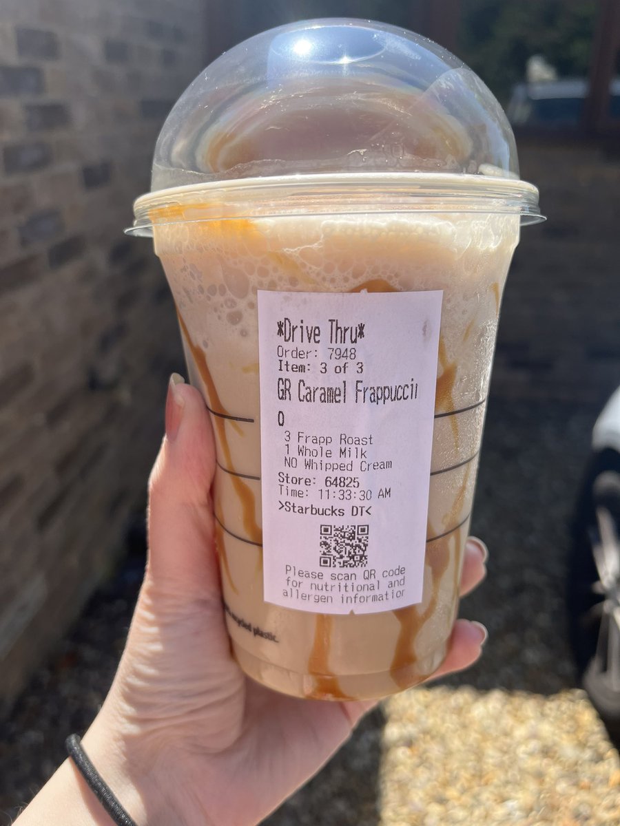 emmaldaynes's tweet photo. @StarbucksUK I asked 4 times for oat milk at the drive thru -then again at the window, this is what I’ve got.. they even went to the point of offering vegan cream and saying the drizzle wasn’t vegan, not at all happy as I now can’t drink what I’ve paid for. https://t.co/Hv7YMNR6Ni