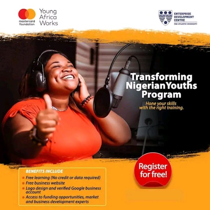 Utilitysolutio's tweet photo. Thinking of growing your business or starting one? Then this amazing offer is for you!

The Mastercard Foundation-Young Africa Works in partnership with the Enterprise Development Centre brings to you the Transforming Nigeria Youths Program, https://t.co/YTo5bbjlOD