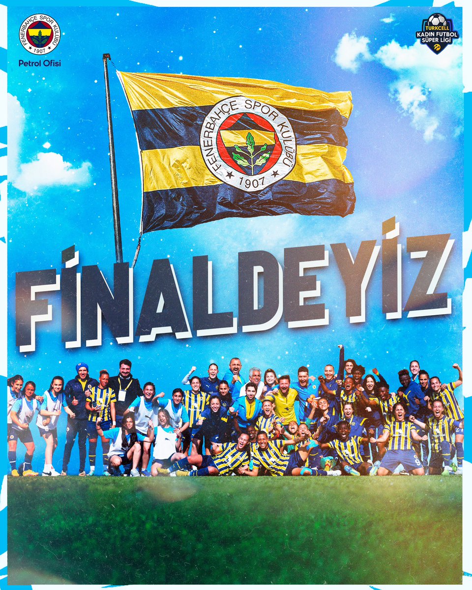 kadinfutbolfb's tweet photo. Kadın Futbol Süper Ligi Play-Off Yarı Finalde, Galatasaray Petrol Ofisi’ne toplamda 4-2 üstünlük kurarak adımızı finale yazdırıyoruz! 💛💙 https://t.co/9qcXnkzWP9
