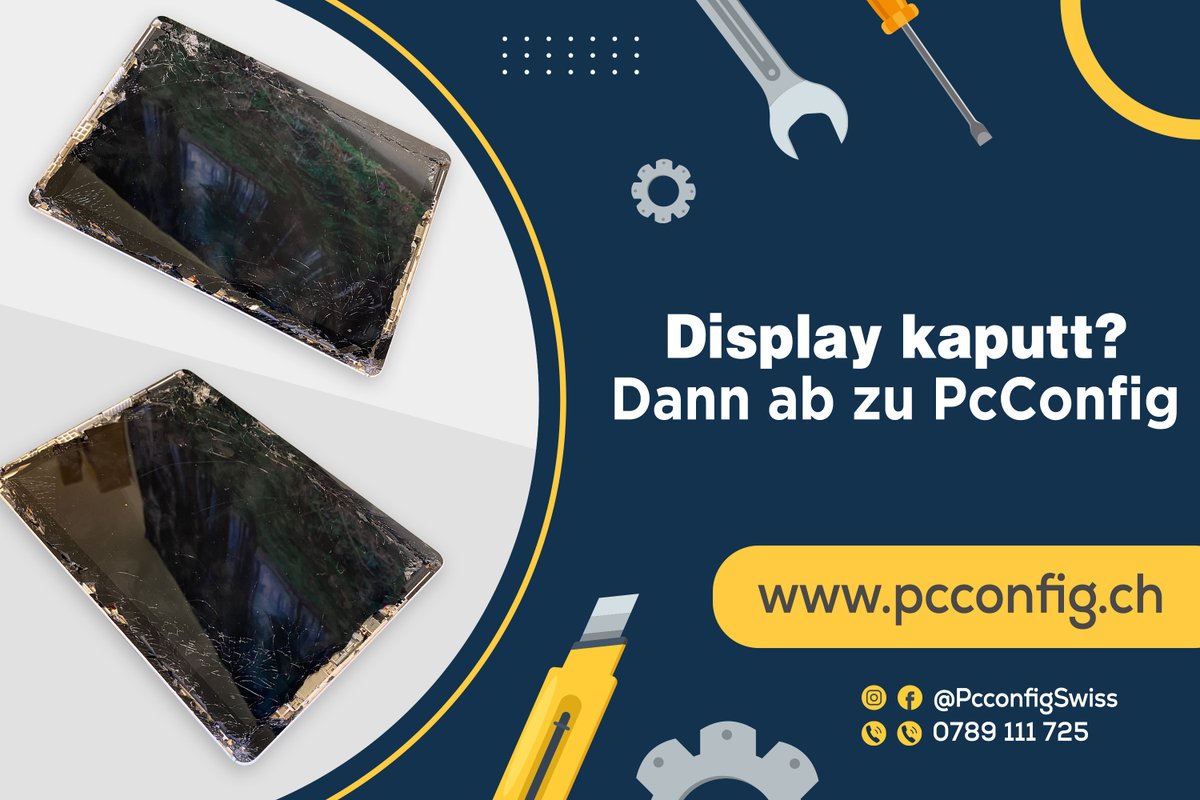 PcconfigSwiss's tweet photo. 🖥️ Ist dein Laptop-Display kaputt? Keine Panik! Bei https://t.co/XIIgMjdOXs findest du die Lösung! 💻🔧 Wir reparieren nicht nur Laptops, sondern bieten auch eine breite Auswahl an hochwertigen Displays. 🌟🔍 Schau vorbei und finde das perfekte Upgrade für dein Laptop! 💪💻 #Lapt https://t.co/JiwWu3xwQW