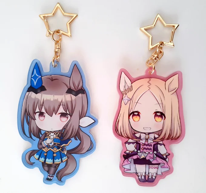 アヤベさんとトプロさんのアクキープリステに持っていきます