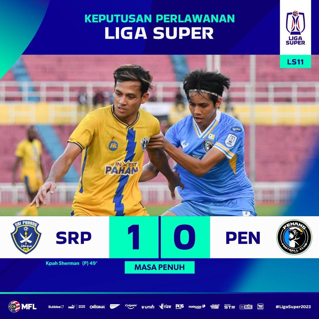 Sri Pahang FC raih kemenangan kelima berturu-turut dalam saingan Liga Super! #LigaSuper2023 #DemiLigaKita