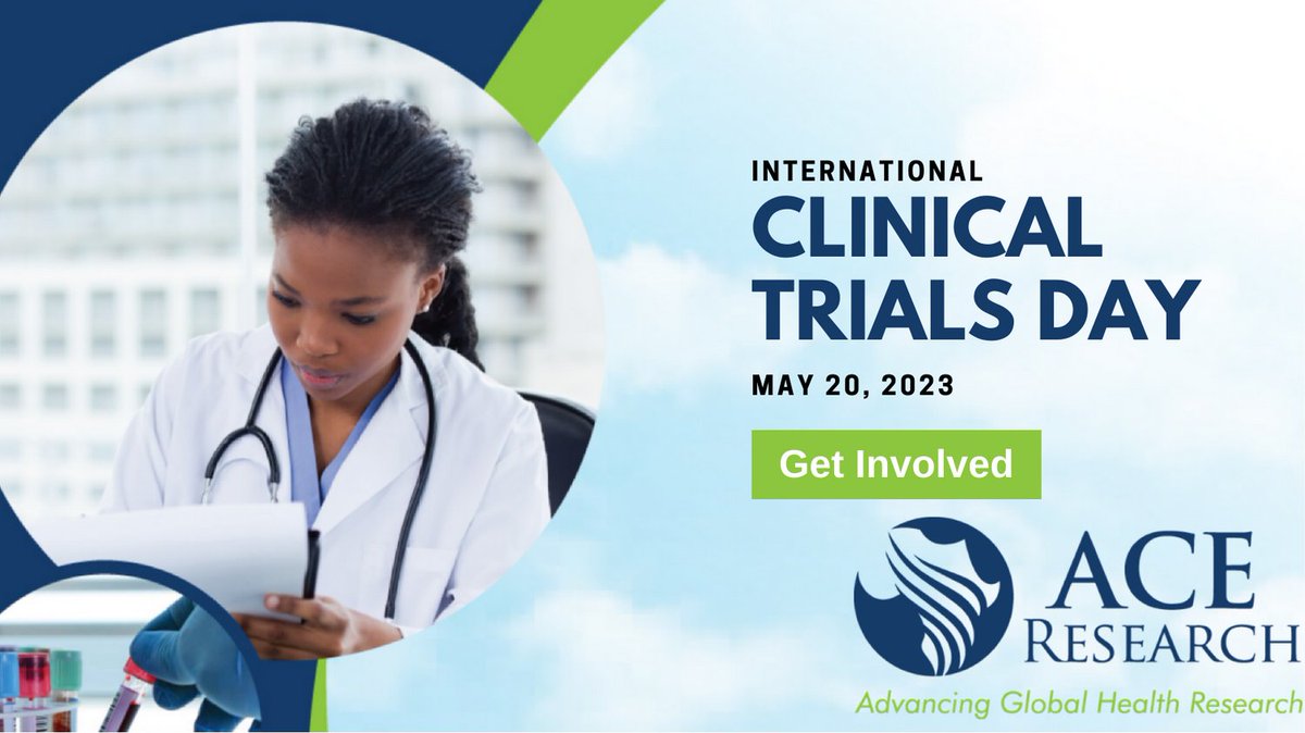 ACEresearchCRO's tweet photo. Today we celebrate International Clinical Trials Day, honoring the incredible researchers and participants who make clinical trials possible. #ClinicalTrialsDay #ClinicalTrials #ClinicalResearch #PublicHealth https://t.co/xFDXbhSZL6
