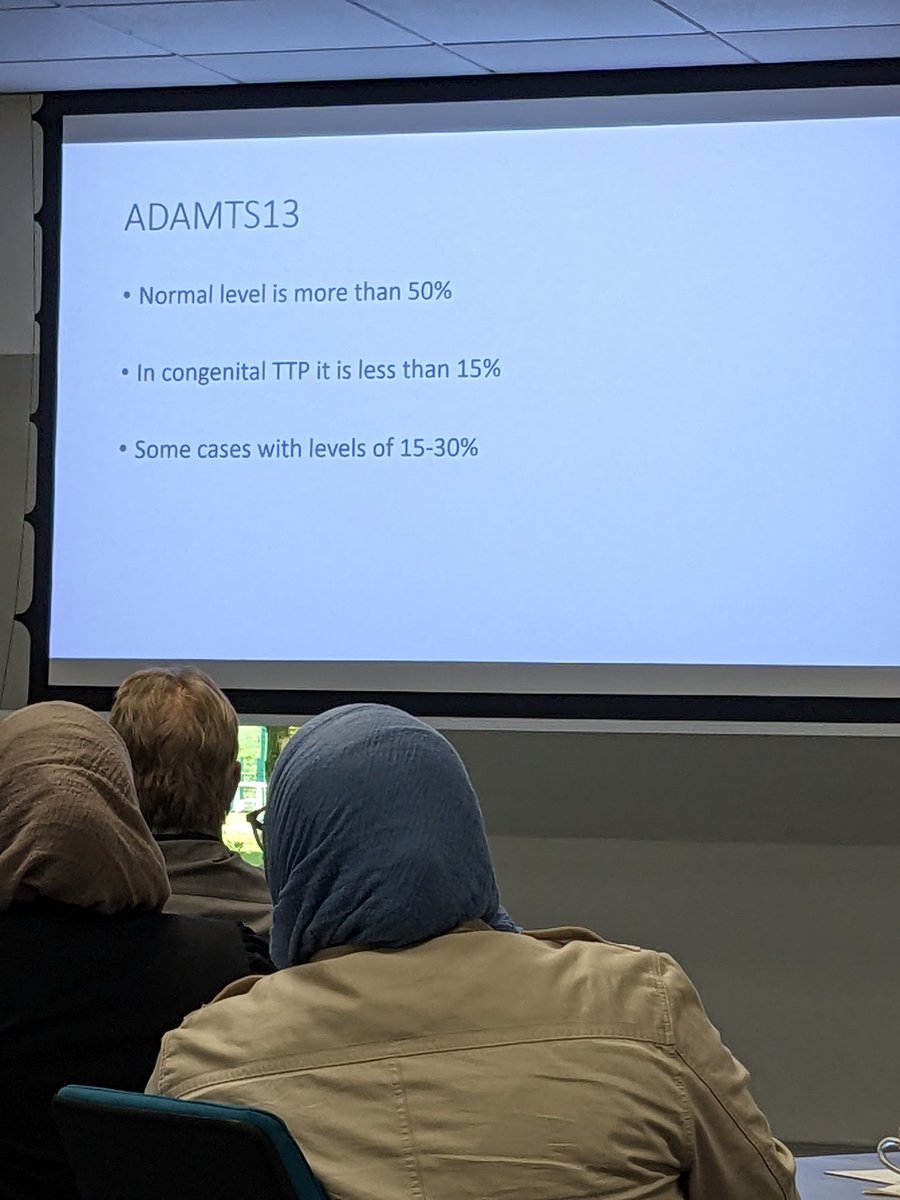 Congenital #TTP can present at any number of points in life including #neonate, #postviral, during or post #pregnancy but is extremely rare 1:1,000,000 #TTPAston23 @TTP_Network #RareDisease