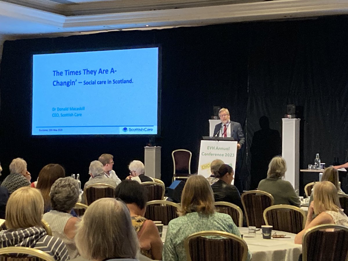 @DrDMacaskill, CEO of @scottishcare    taking our delegates through the ever changing and challenging world of social care delivery in Scotland #choosechange