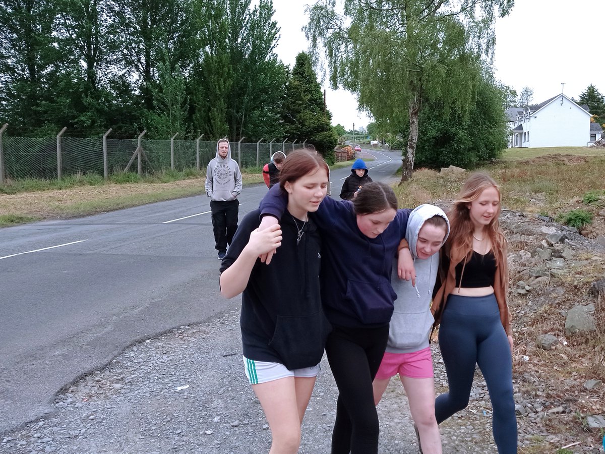 The walking Group from the Youth Club Keady out and about