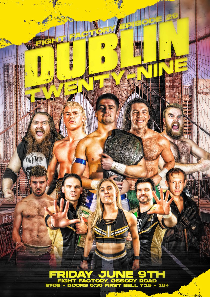 📣 📣 TWO - NINE

Tickets on sale now 👇👇👇

eventbrite.ie/e/fight-factor…

🟡BYOB🟡DUBLIN🟡OVER 18S🟡