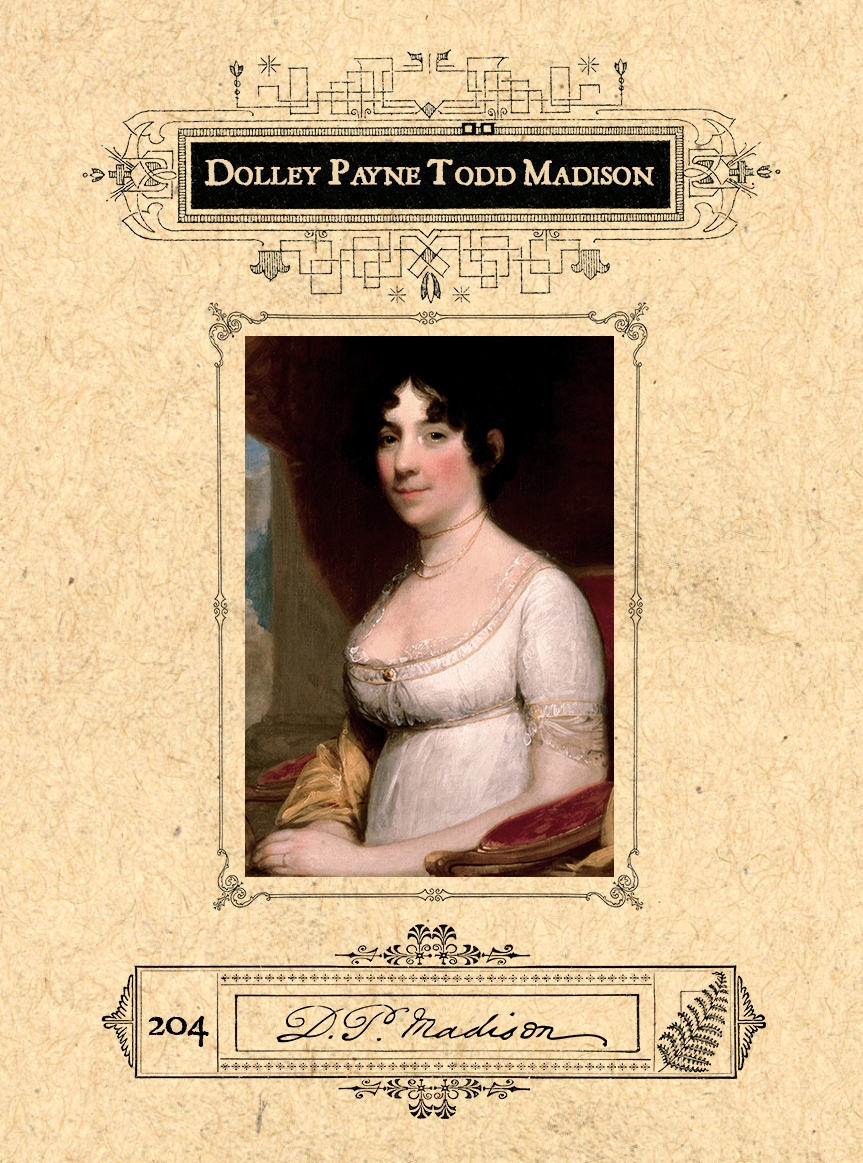 #OTD May 20, 1768 #DolleyPayneToddMadison was born. She served as the fourth #FirstLady and was known for inviting both sides to functions, essentially creating an atmosphere of bipartisanship. (Dolley also helped save a painting in 1814…) 
.
#heritagecards #tradingcards
