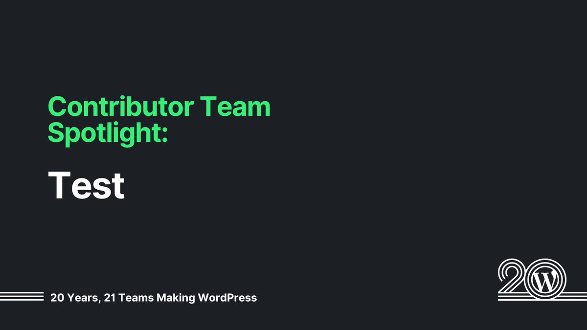 wildbeagletech's tweet photo. WordPress: WordPress Contributors - WP isn't just a powerful tool from code alone. It takes large communities of dedicated users. As part of the #WP20 celebrations, here is a Contributor Spotlight on the Test team: https://t.co/CtTcdn0Bhm

#WordPress #W… https://t.co/cqPy9nQnLZ