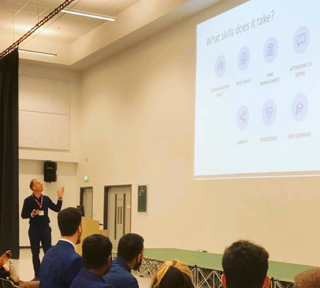 Thanks to #Barnabyparker CEO of #venquis for the final branch out lecture this year. Barnaby was kind enough to share his networking secrets! Barnaby has been crucial to the success of the Branch Out Lecture programme convincing speakers to take part. #careers #thankyou