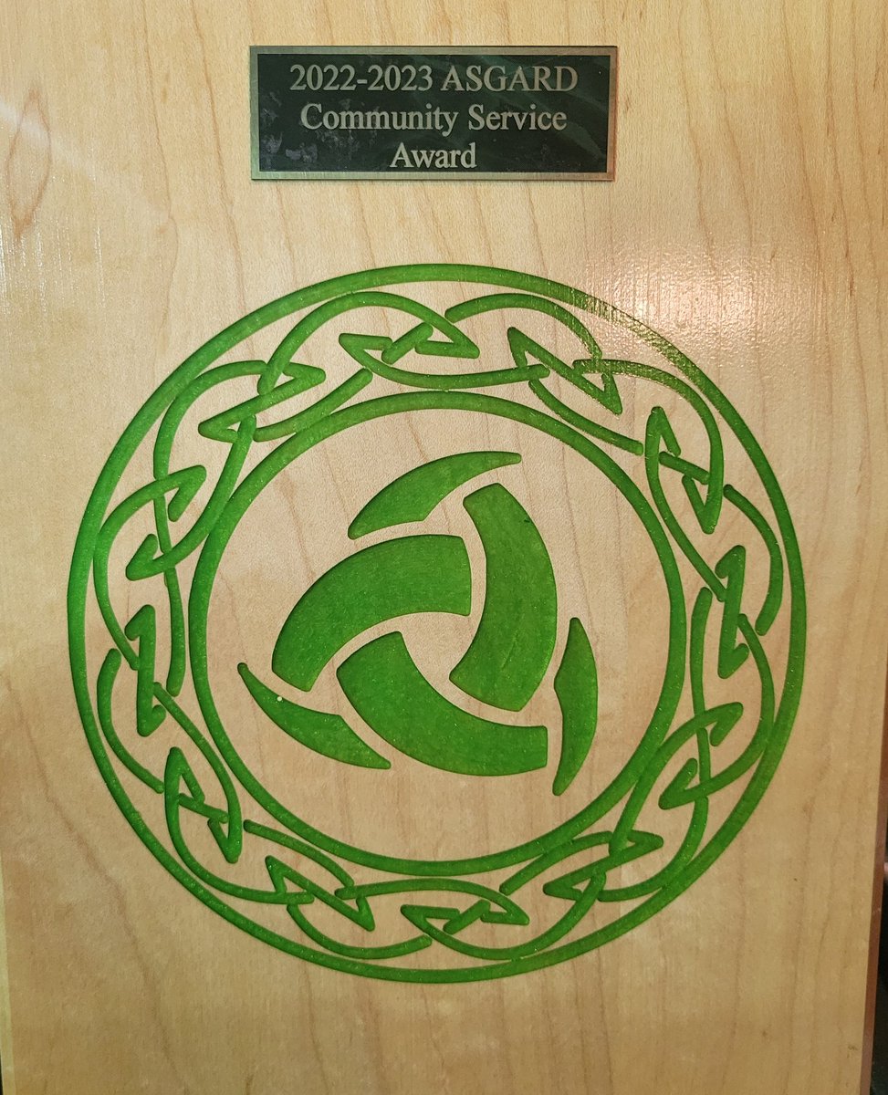 Proud coach moment. We were the recipients of the Community Service Award last night from the NWHS ASGARD Awards. Thank you for your hard work and support of BuddyBall. Special thanks to <a href="/SoccerRossview/">Rossview Soccer</a> for being our first year  partner. #morethansoccer