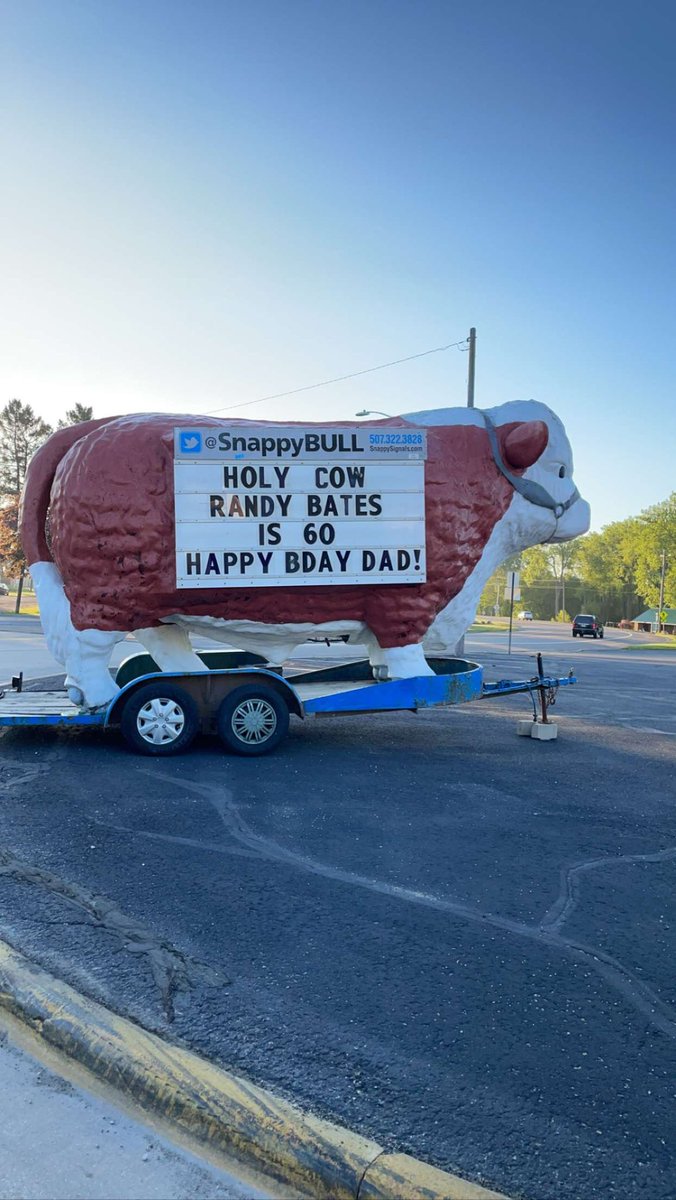 SnappyBULL's tweet photo. Holy Cow Randy is 60! https://t.co/YALlhgXzct