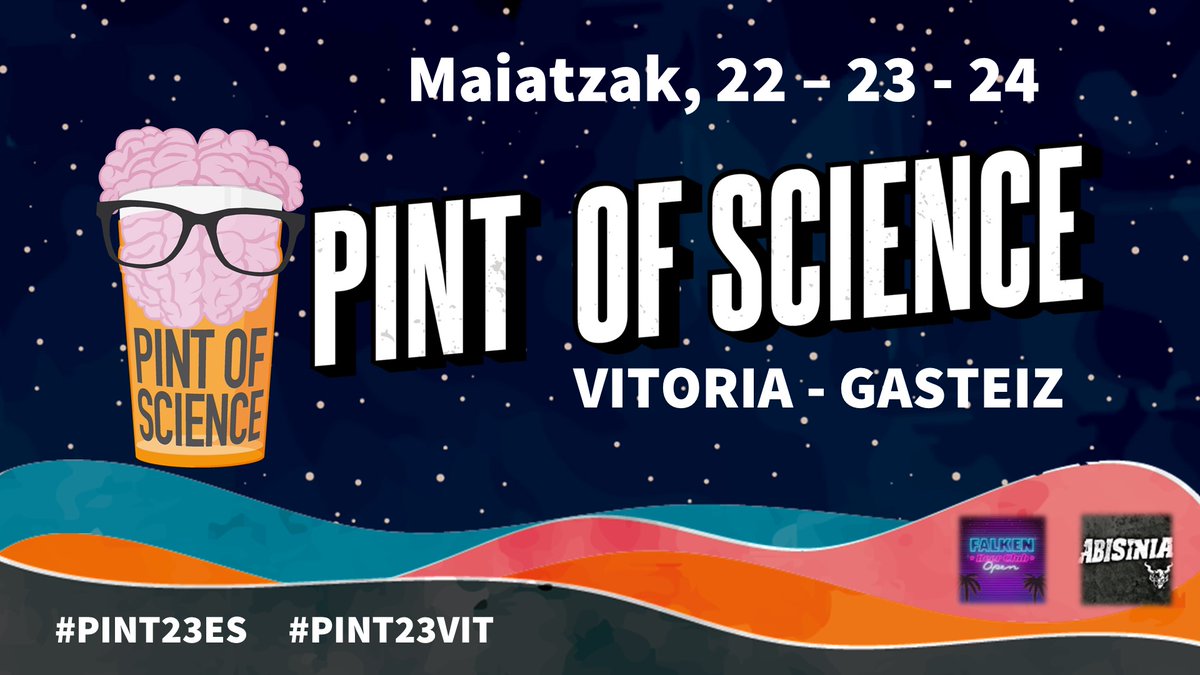 🐌Hablamos de #pintofscience que este lunes, martes y miércoles se acerca a bares de Ondarru, Donosti, Bilbao y Vitoria-Gasteiz. En el caso de la Vitoria, <a href="/GontzalMuga/">Gontzal Mugaburu</a> nos adelanta las interesantes ponencias que nos aguardan en el <a href="/FalkenBrewing/">Falken Brewing</a> y #Abisinia (mañana el resto)...