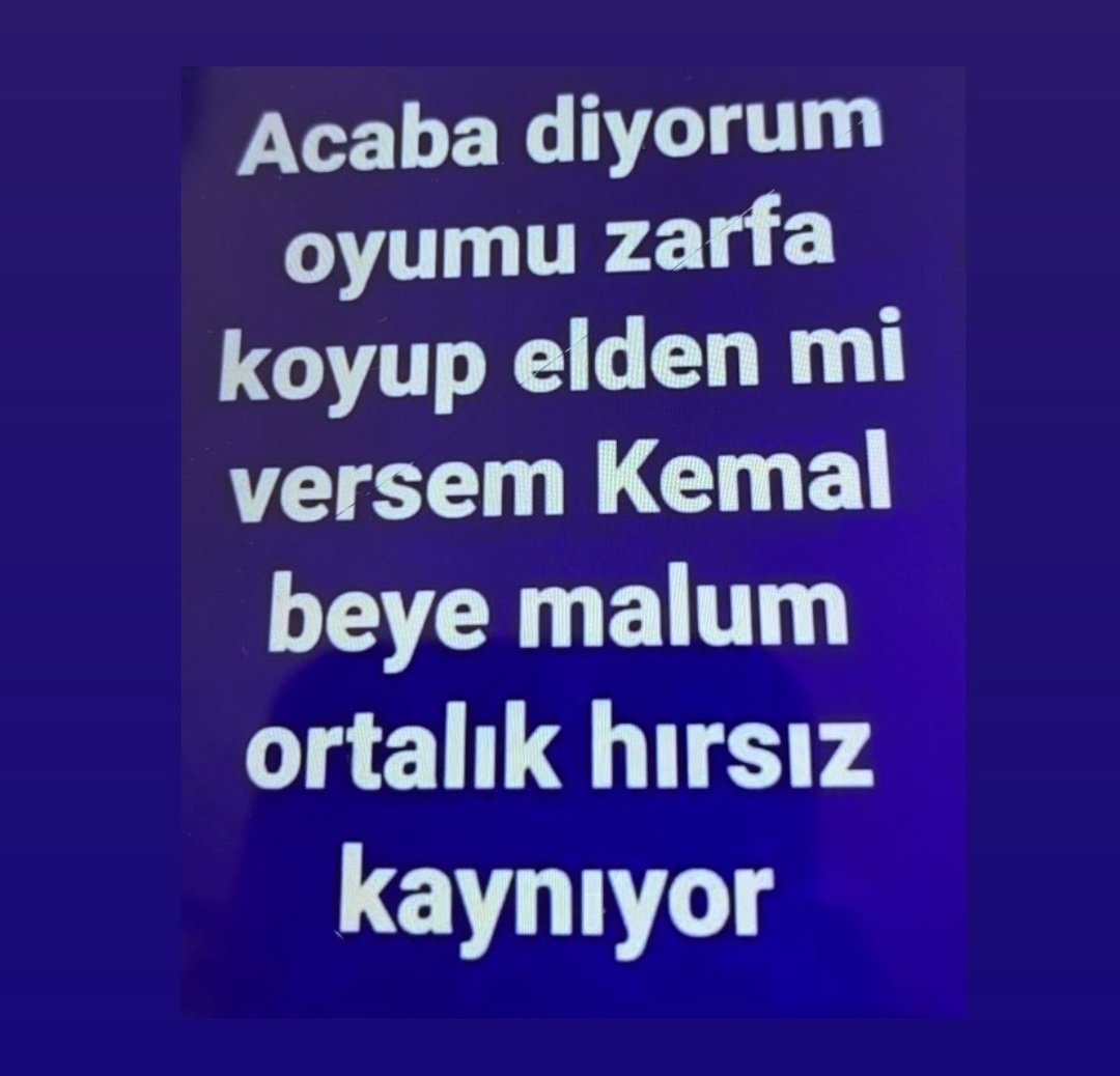 Çok pis hırsızlık kokuyor,
Koktunuz, koktunuz...
Memleketi Kemal kurtaracak !
#ÇıkKarşısınaErdogan