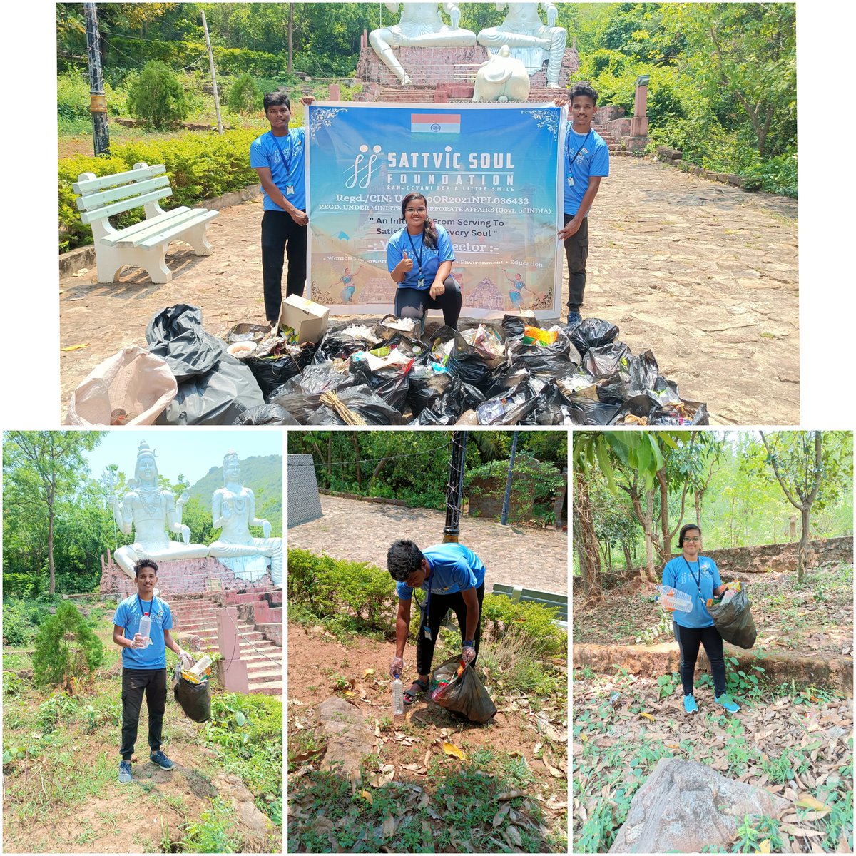 PrajuktaMahapa3's tweet photo. The more you cleanse the temple, the more you decorate the Deity, the more your heart becomes cleansed and you become spiritually decorated☺️🛕♻️
Plogging at Budhakhol Temple collaboration with 2(0) BN NCC Cadets,Buguda https://t.co/hBLqTufrpD