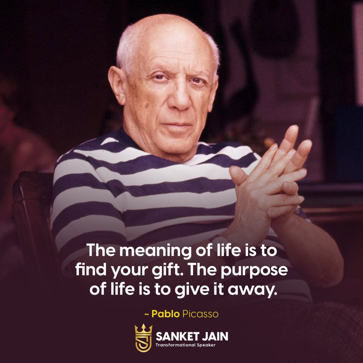 sjaycoach's tweet photo. The meaning of life is to find your gift. The purpose of life is to give it away.
.
.
.
#quote #inspiration #idol #indian #famous #guru #sanketjain #coach #motivation #inspiration #motivationalspeaker #mindpowercoach #transformation https://t.co/AxDOOKmTHP