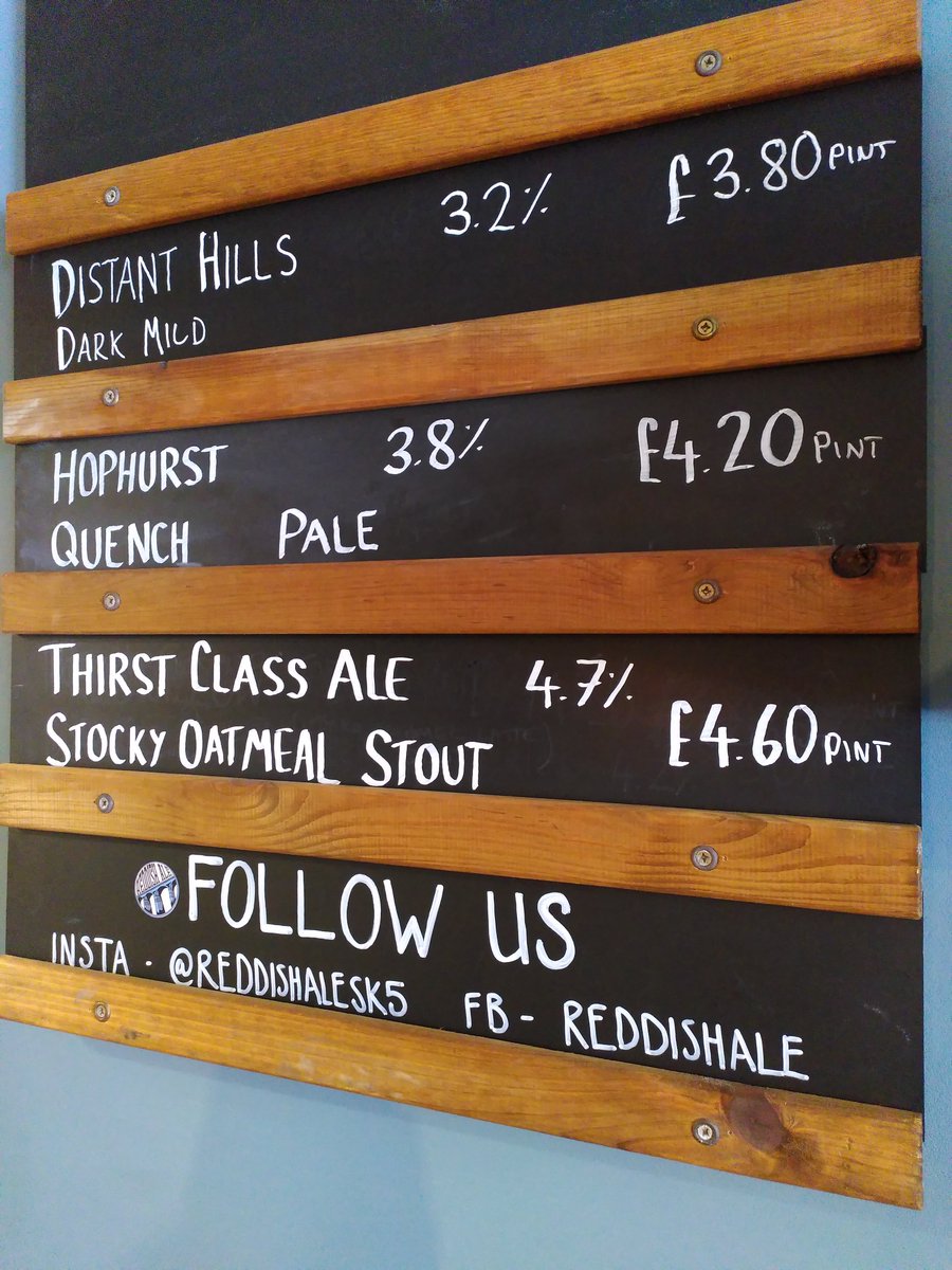 Reddish Ale (@reddishalesk5) on Twitter photo Cask ale board for the weekend, starring <a href="/DHBrewing/">Distant Hills Brewing</a> <a href="/HophurstBrewery/">Hophurst Brewery</a> & local heroes <a href="/ThirstClassAle/">Thirst Class Ale</a>
#caskale #realale #stockport #reddish Cask ale board for the weekend, starring <a href="/DHBrewing/">Distant Hills Brewing</a> <a href="/HophurstBrewery/">Hophurst Brewery</a> & local heroes <a href="/ThirstClassAle/">Thirst Class Ale</a>
#caskale #realale #stockport #reddish