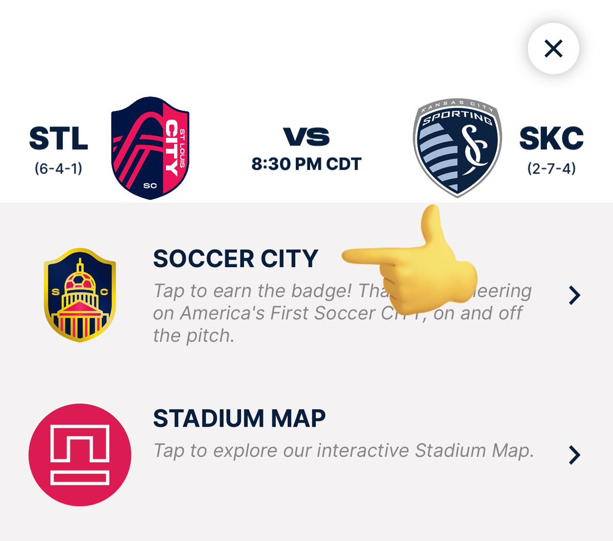 jeremybtripp's tweet image. TODAY ONLY: Pick up your Soccer CITY Badge from the Know Before You Go section in the @stlCITYsc app or by scanning the QR code at @stlCITYPARK &amp;amp; @mohistorymuseum! #AllForCITY