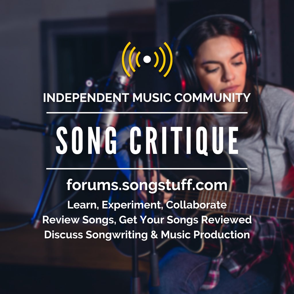 Songstuff's tweet image. Song Critique, independent music community, community for music makers of all kinds. #musicmakers #musiccommunity #independentmusic #independentartists
