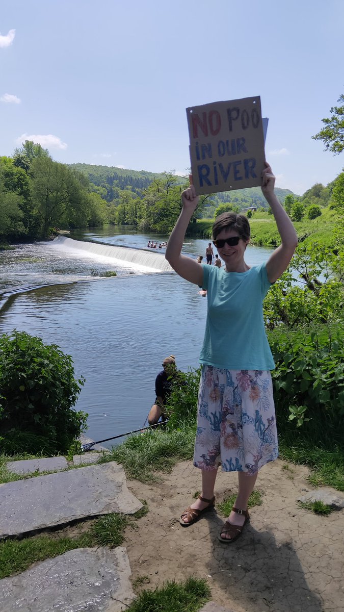 Stop dumping sewage in our rivers @wessexwater!! 

#SASpaddleout #endsewagepollution #sickofsewage