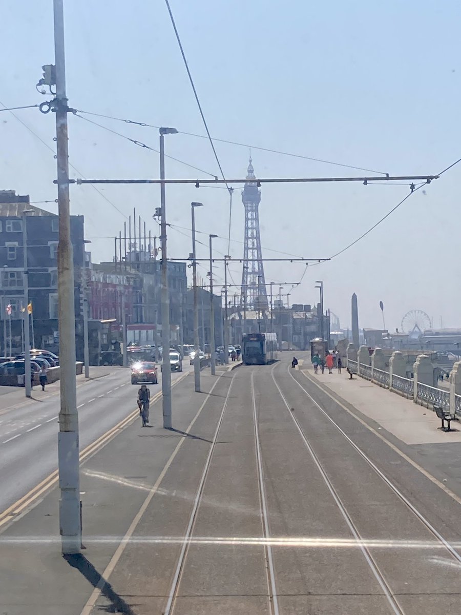 Heritage tram tour with @warnetony - the coastal tour from North Pier to Fleetwood @Blackpooltrams #Blackpool #fyldecoast