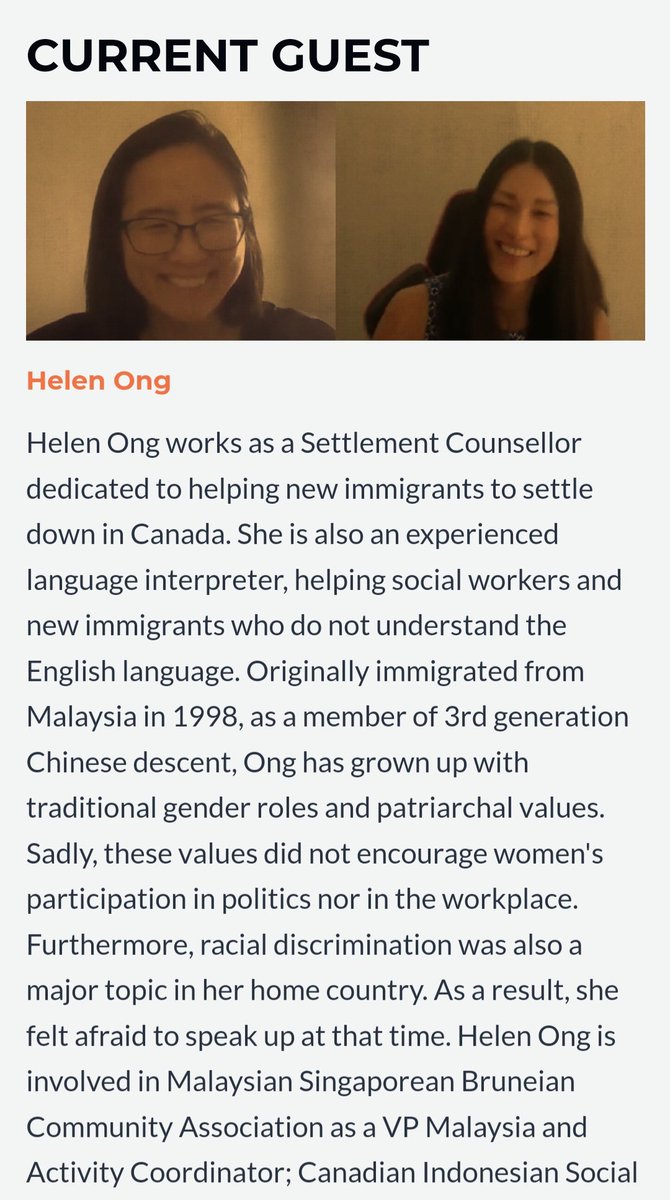 Against the Tides of Racism features Helen Ong!
Againstracismpodcast.com  #asian #veryasian #solidarity #activism #socialjustice #stopasianhate #hateisavirus  #antiracism #antioppression  #proudtobeasian @CPA_SCP @AsianGoldRibbon  @PAAlberta @CRRF @ACCTFoundation