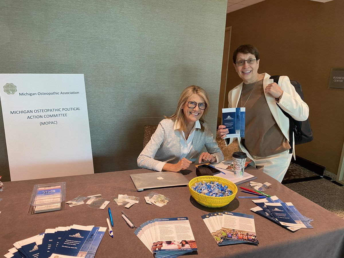 MichiganDOs's tweet photo. Thank you to Mary Goldman DO, and everyone else who has contributed to the MOA Political Action Committee so far. If you are at the MOA’s 125th annual Spring Conference stop by the MOPAC booth and visit Wendy Batchelor. #DOProud #MOASpring https://t.co/IGBQuVf32X