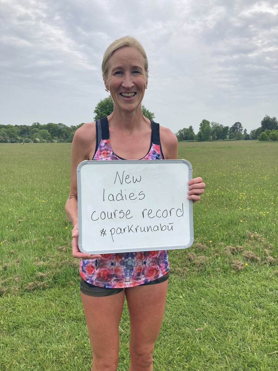 New ladies course record this morning set by the legendary @cat_mckiernan . Thank you Catherina for being so generous with your time afterwards and chatting to all us awestruck Castletowners ! 
#loveparkrun #parkrunabú