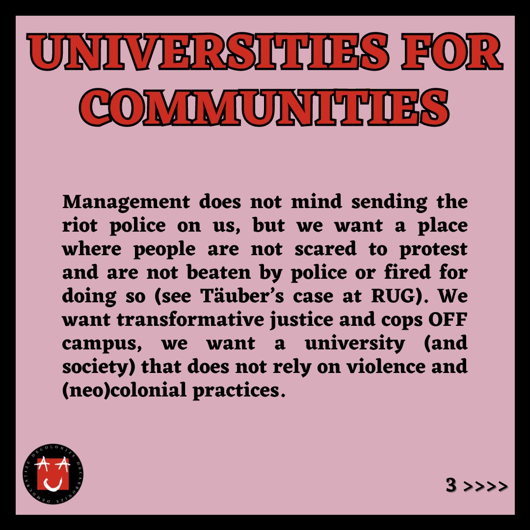 amsautonomous's tweet photo. Our manifesto is out!

University for communities, by communities

full manifesto in our website: https://t.co/44kro254ob

Read and share! Talk to us about it and about your visions for universities! 

Some parts on this thread: 1/ https://t.co/L8lPsrOfvH