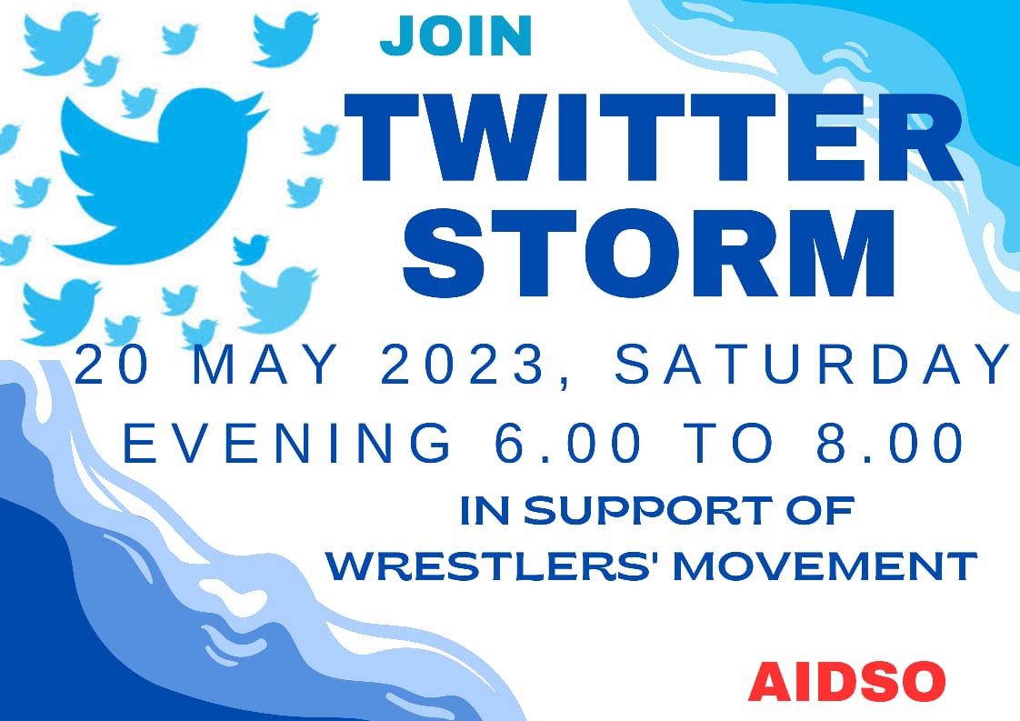 #Istandwithmychampions #wrestlersprotest #IStandWithMyChampions
#AIDSO